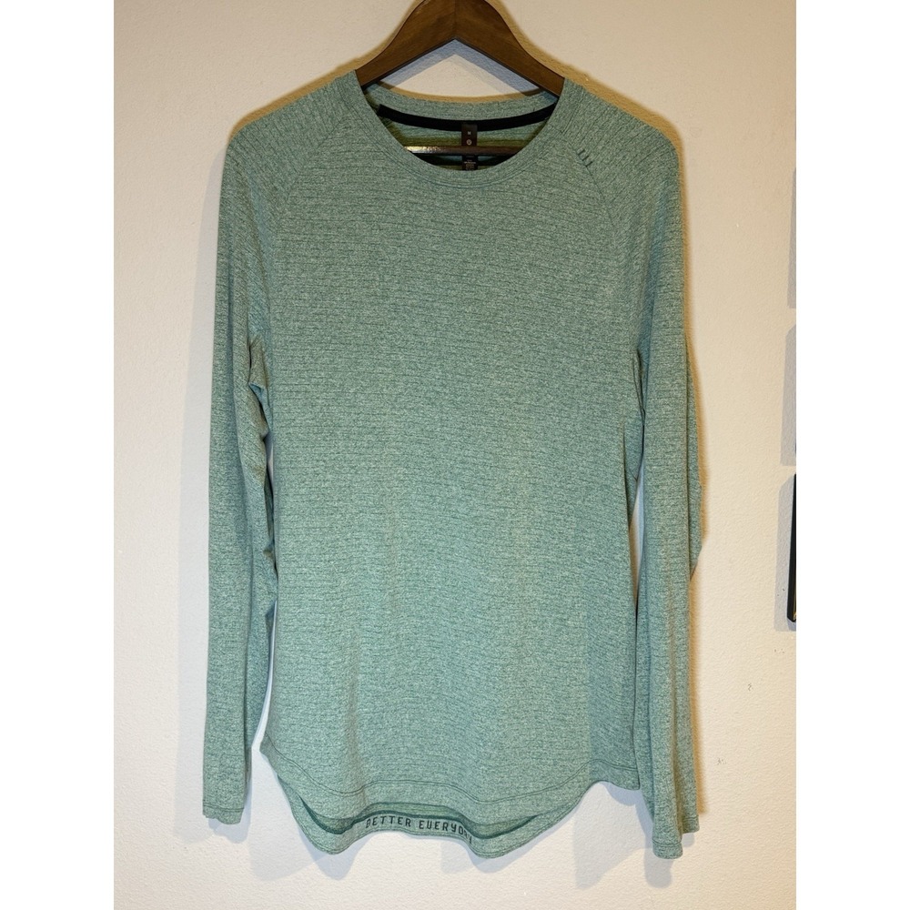 Lululemon Men's Long Sleeve Training Running Shirt Heathered Mint Green Size M